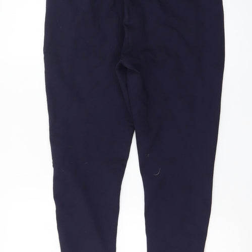 BARE Womens Navy Blue Side Stripe Skinny Trousers Size 14