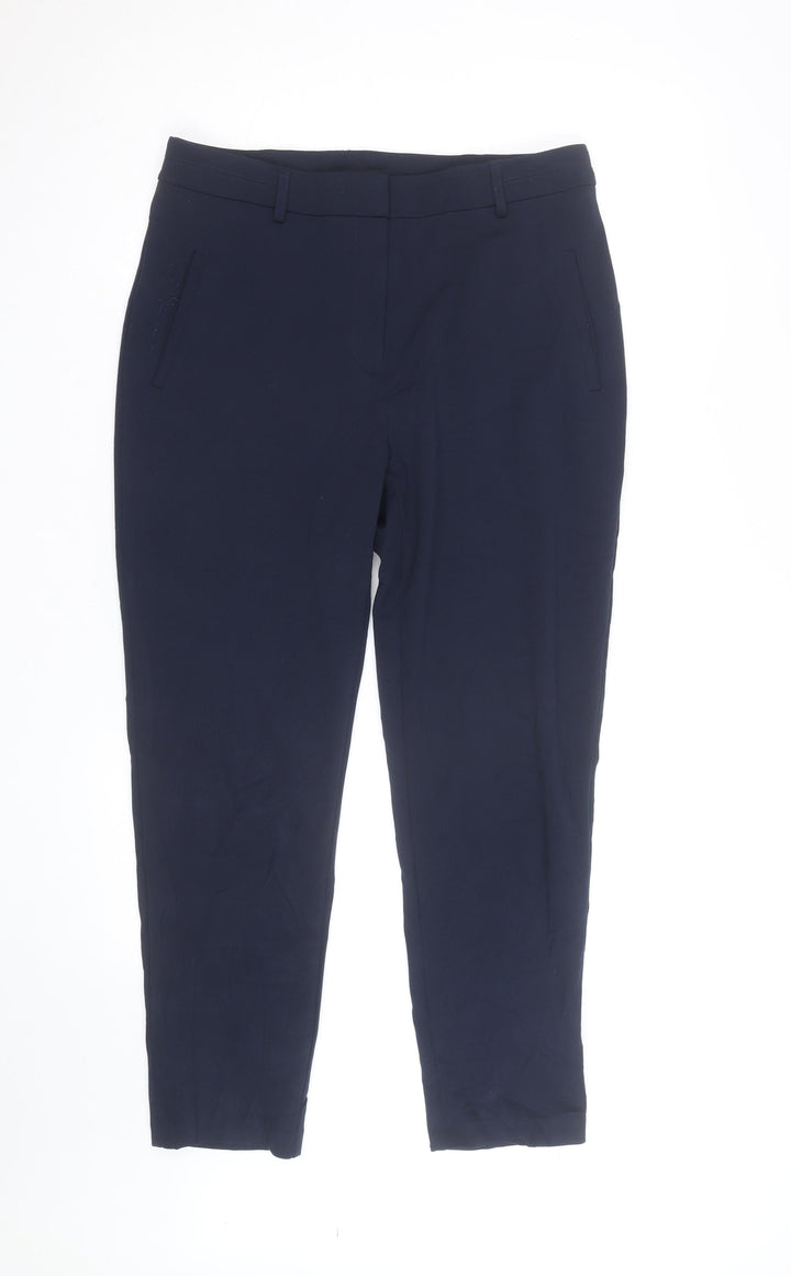 Roman Blue Slim Fit Women's Trousers Size 12 Stretch Comfort