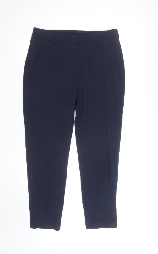 Roman Blue Slim Fit Women's Trousers Size 12 Stretch Comfort