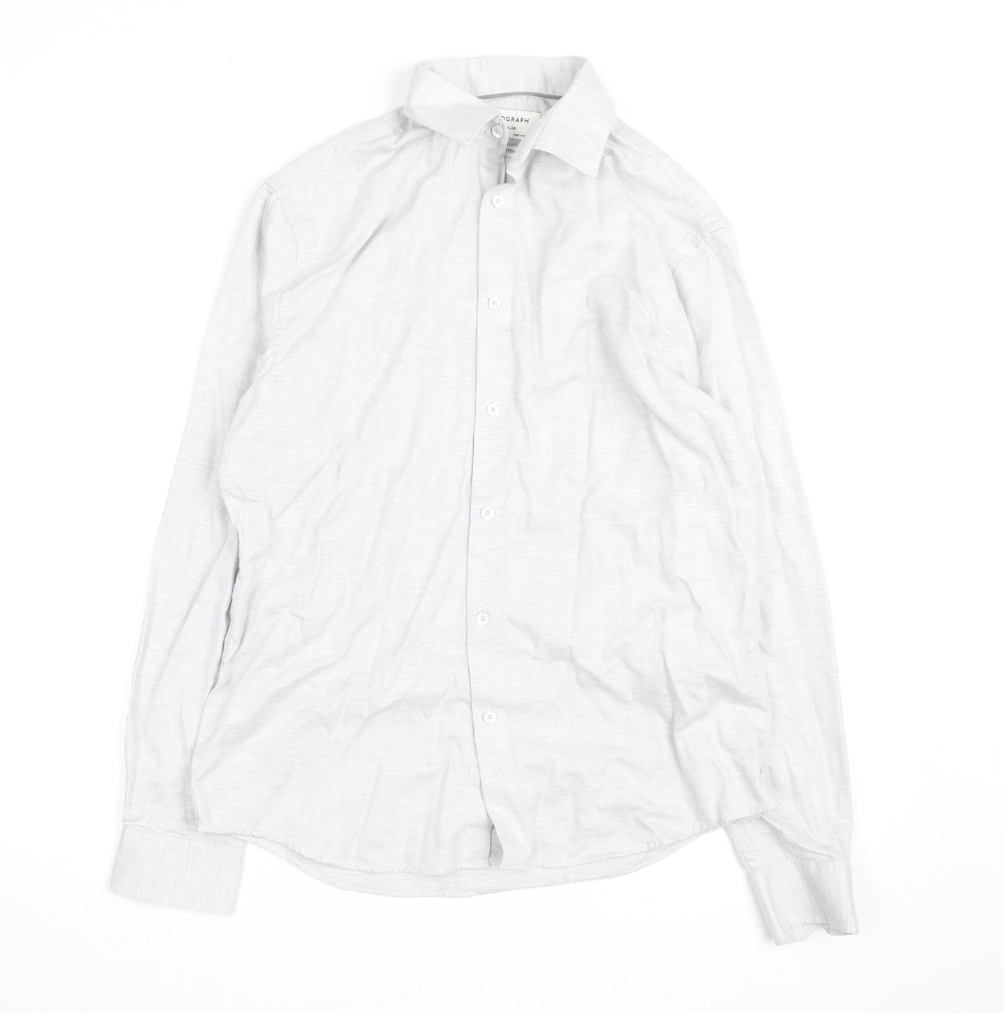 Marks and Spencer Autograph Men’s White Cotton Long Sleeve Shirt M