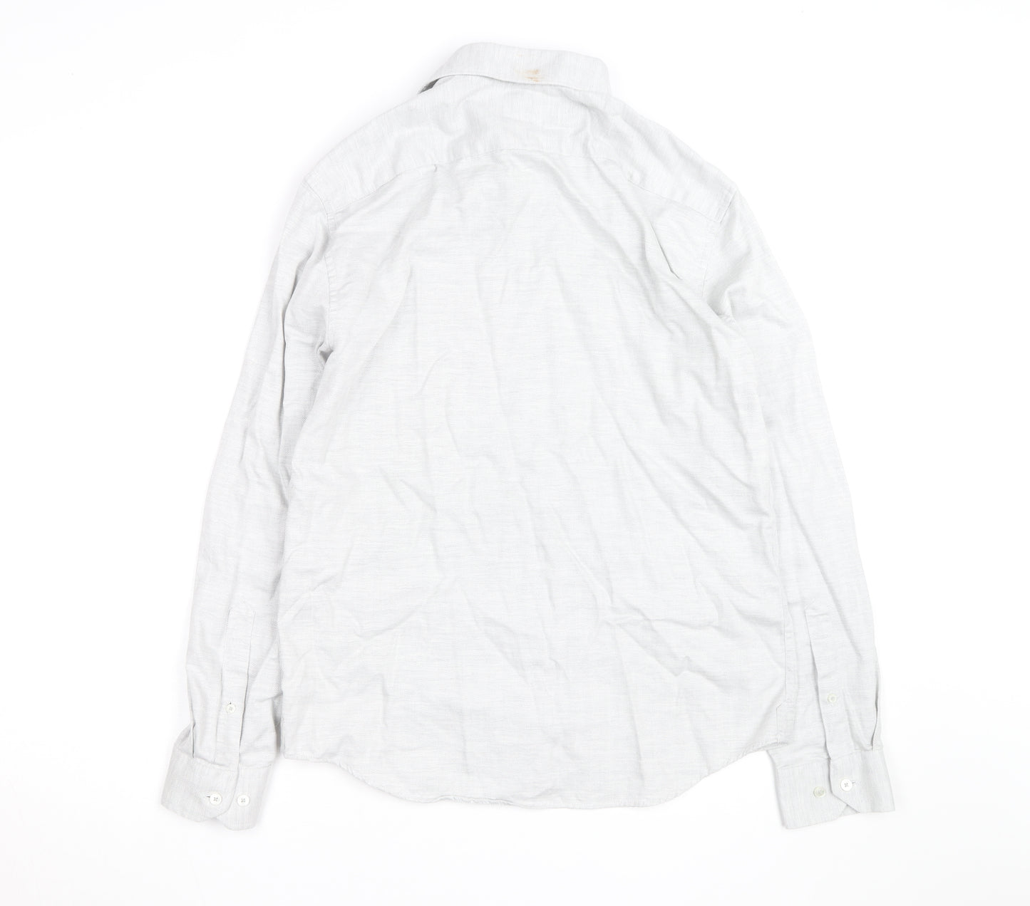 Marks and Spencer Autograph Men’s White Cotton Long Sleeve Shirt M