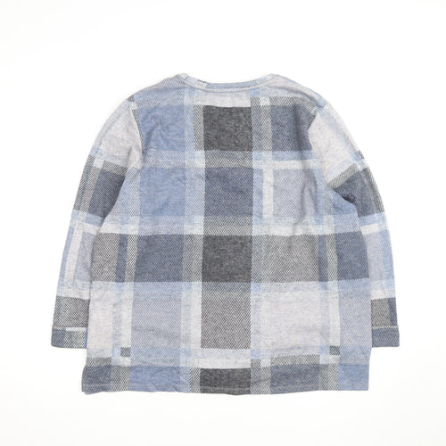 Marks and Spencer Women's Multicoloured Check Pullover Jumper Size 20