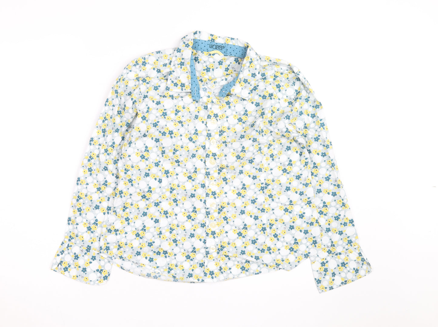 Hobbs Women's Multicoloured Floral Cotton Button-Up Shirt Size 12