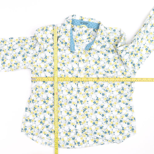 Hobbs Women's Multicoloured Floral Cotton Button-Up Shirt Size 12