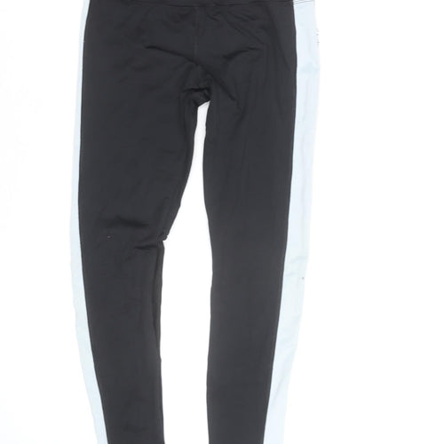 Forever 21 Women's Black Colourblock Leggings Size S Activewear