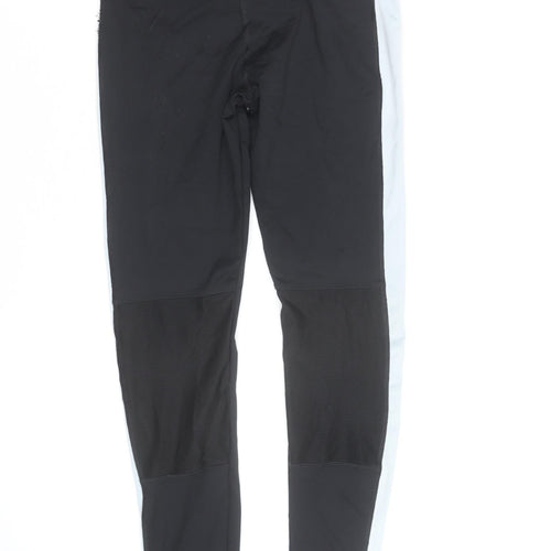 Forever 21 Women's Black Colourblock Leggings Size S Activewear