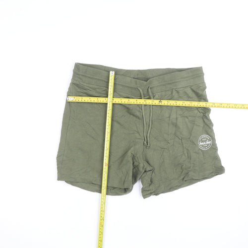 Jack & Jones Men's Green Athletic Shorts L Regular Fit Drawstring
