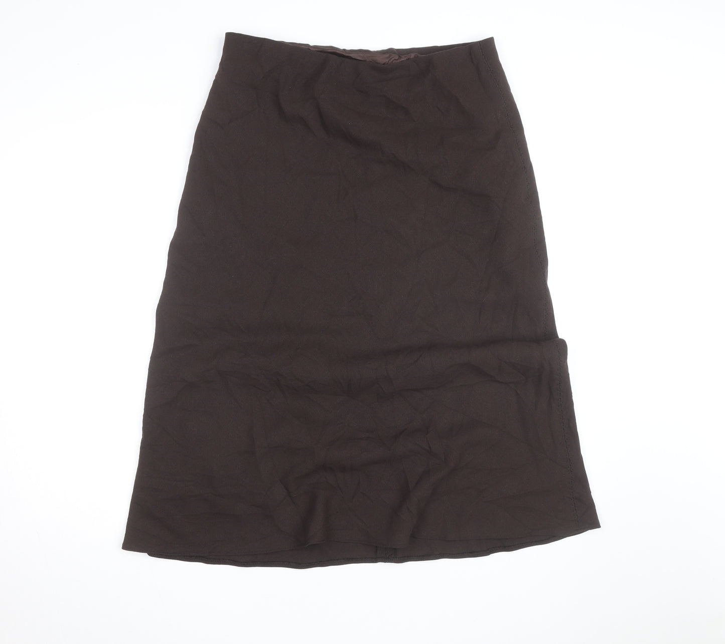 Marks and Spencer Women’s Brown Midi Pencil Skirt Size 16 Lined Workwear