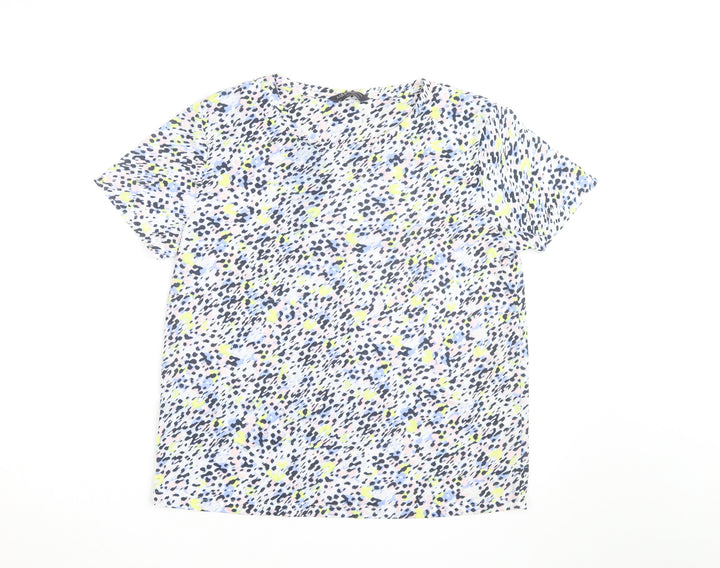 Marks and Spencer Women's Multicoloured Animal Print T-Shirt Size 12