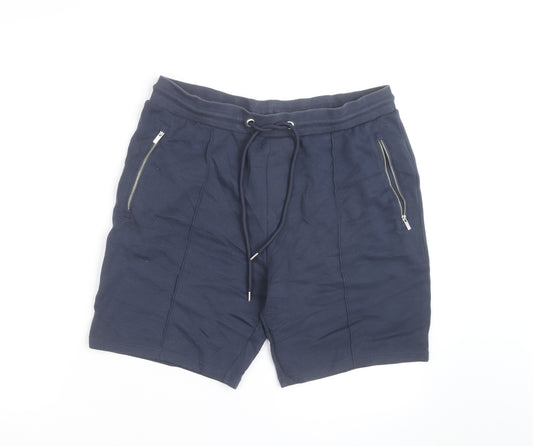 Marks and Spencer Autograph Men’s Blue Sweat Shorts Medium
