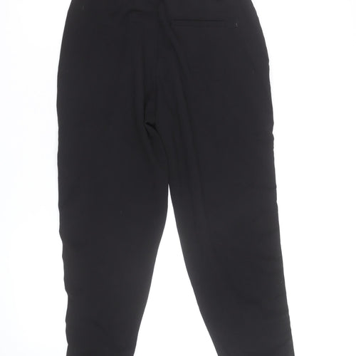 Bershka Womens Black Stripe Jogger Trousers Size M