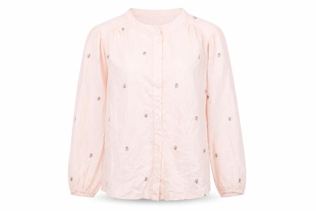 Marks and Spencer Women’s Pink Embroidered Cotton Tunic Blouse Size 6