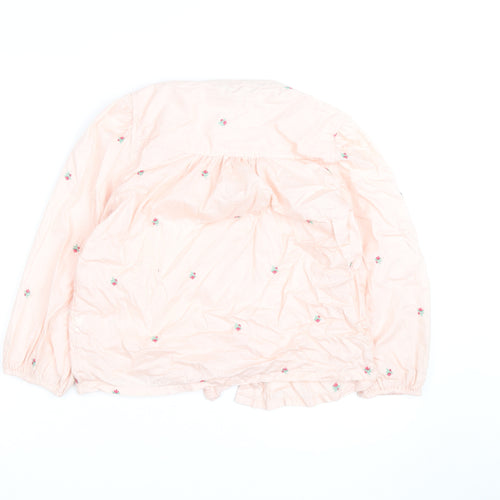 Marks and Spencer Women’s Pink Embroidered Cotton Tunic Blouse Size 6