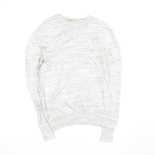 Superdry Men's Grey Small Crew Neck Pullover Jumper