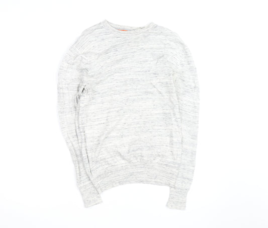 Superdry Men's Grey Small Crew Neck Pullover Jumper