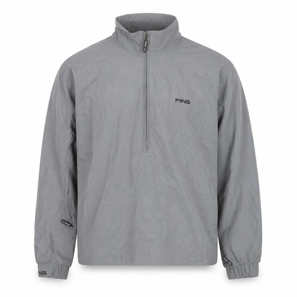 PING Men's Grey Small Windbreaker Golf Jacket Lightweight