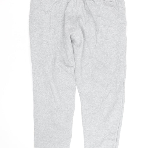 Nike Men's Grey Jogger Sweatpants L Regular Fit Activewear Trousers