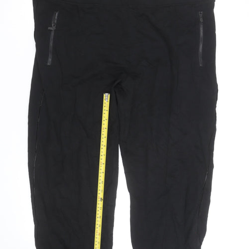 Marks and Spencer Women’s Black Cropped Stretch Trousers Size 22