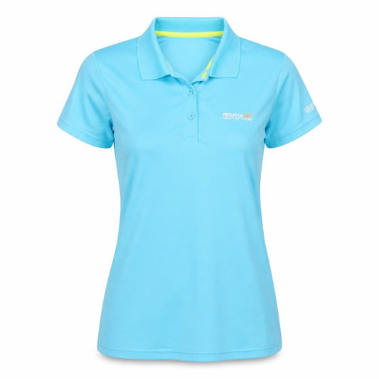Regatta Women Blue Polo Shirt Size 14 Lightweight Activewear Top