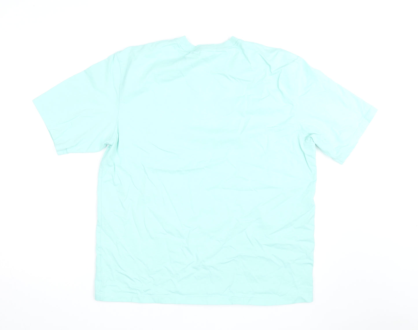Adidas Womens Green Cotton Short Sleeve Basic T-Shirt M