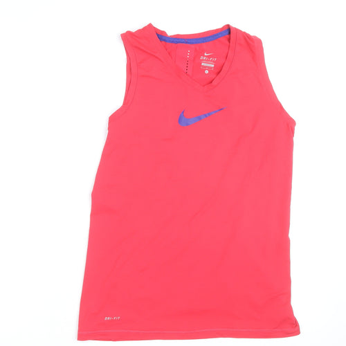Nike Womens Pink Dri-FIT Sleeveless Tank Top Size L