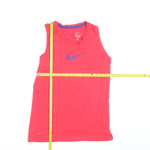Nike Womens Pink Dri-FIT Sleeveless Tank Top Size L