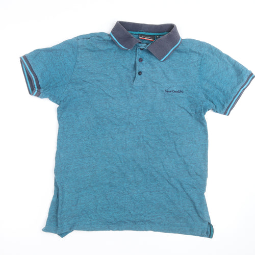 Pierre Cardin Mens Blue Regular Fit Polo Shirt Size M