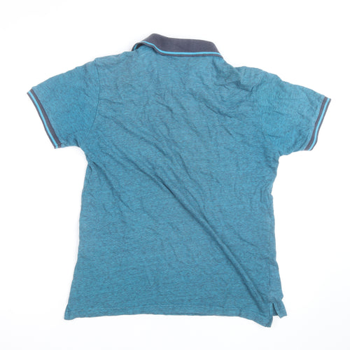 Pierre Cardin Mens Blue Regular Fit Polo Shirt Size M
