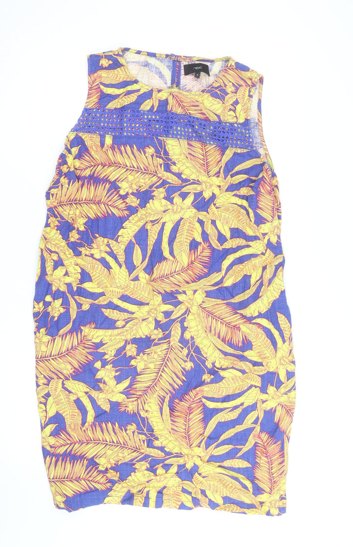 Next Women’s Multicoloured Tropical Shift Dress Size 18 Sleeveless