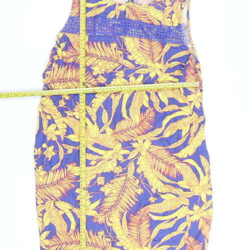 Next Women’s Multicoloured Tropical Shift Dress Size 18 Sleeveless