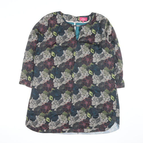 Ness Women’s Multicoloured Floral Tunic Blouse UK 12