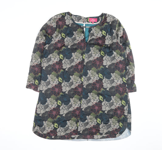 Ness Women’s Multicoloured Floral Tunic Blouse UK 12