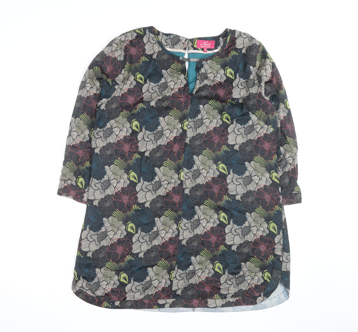 Ness Women’s Multicoloured Floral Tunic Blouse UK 12