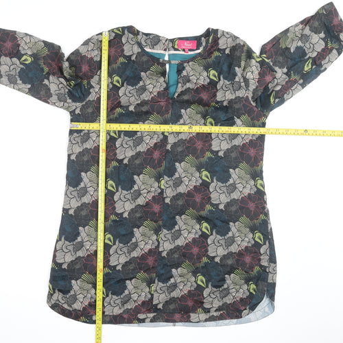 Ness Women’s Multicoloured Floral Tunic Blouse UK 12