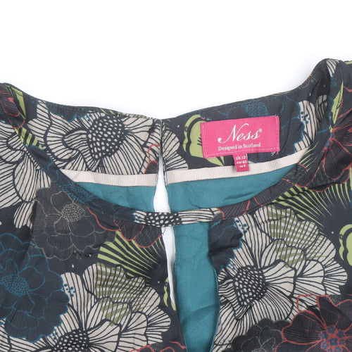 Ness Women’s Multicoloured Floral Tunic Blouse UK 12