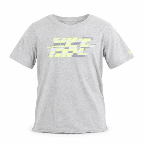 Nike Boys Grey Graphic T-Shirt 12-13 Years Short Sleeve Sports Tee