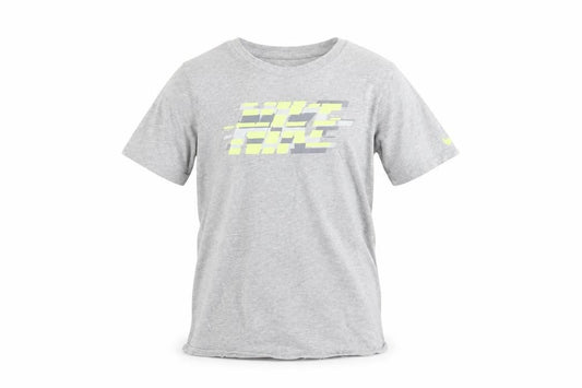 Nike Boys Grey Graphic T-Shirt 12-13 Years Short Sleeve Sports Tee