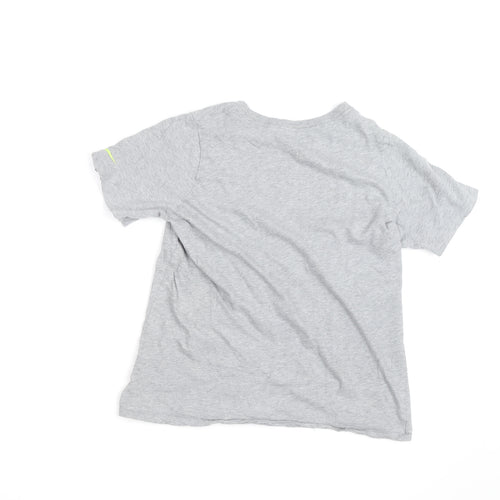Nike Boys Grey Graphic T-Shirt 12-13 Years Short Sleeve Sports Tee