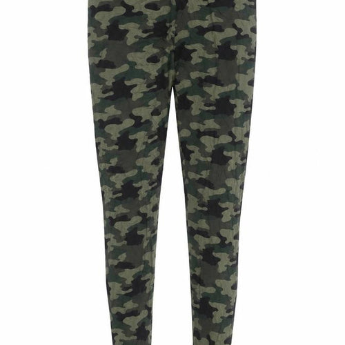 Marks and Spencer Women's Green Camouflage Cotton Stretch Leggings Size 10