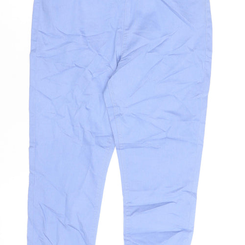 Marks and Spencer Womens Blue Size 12 Slim Jegging Stretch Trousers