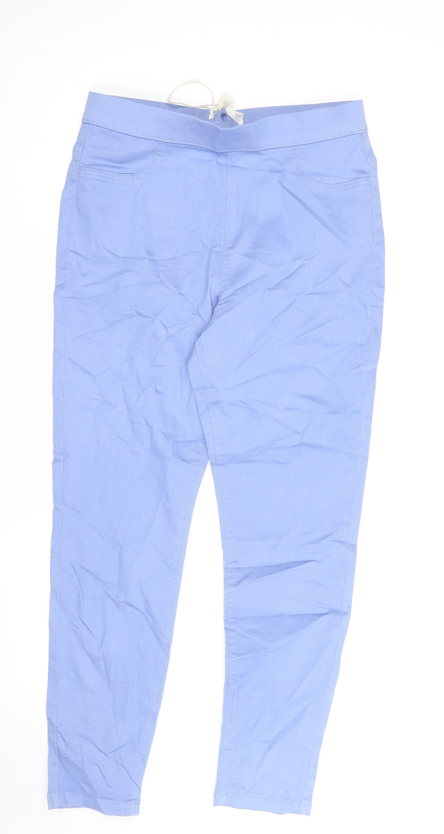 Marks and Spencer Womens Blue Size 12 Slim Jegging Stretch Trousers