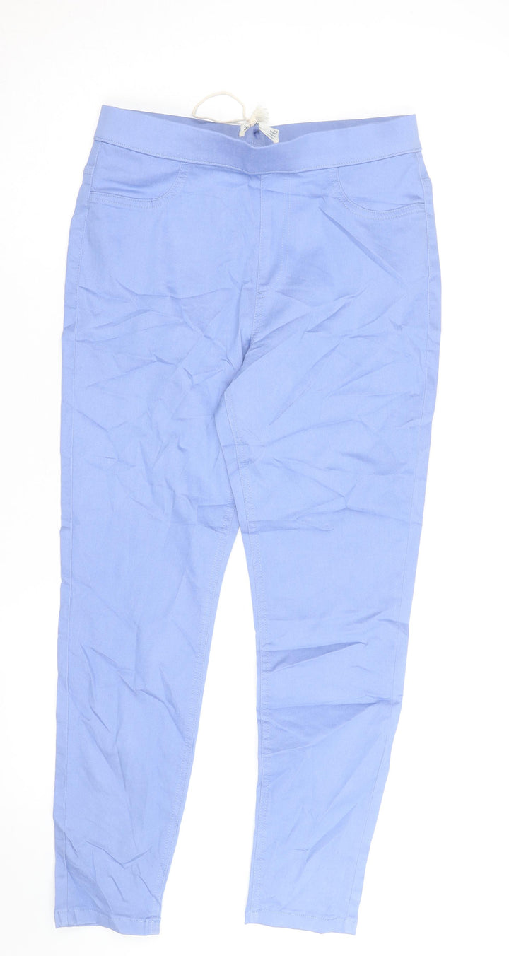 Marks and Spencer Womens Blue Size 12 Slim Jegging Stretch Trousers