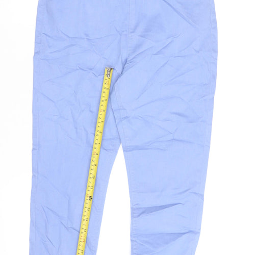 Marks and Spencer Womens Blue Size 12 Slim Jegging Stretch Trousers