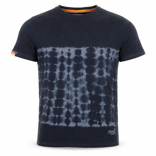 Superdry Men's Black Tie Dye Vintage Slim Fit T-Shirt Size S