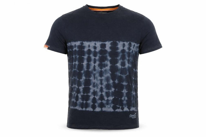 Superdry Men's Black Tie Dye Vintage Slim Fit T-Shirt Size S