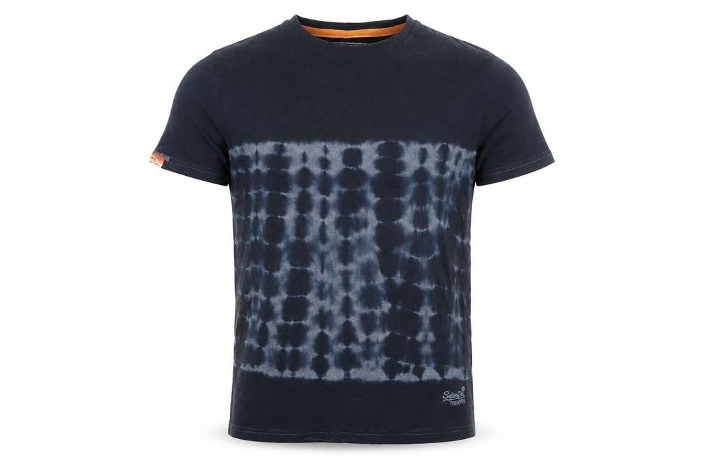 Superdry Men's Black Tie Dye Vintage Slim Fit T-Shirt Size S