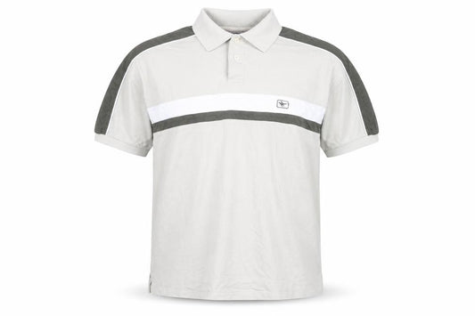 Gola Men’s Beige Colourblock Polo Shirt Size L Short Sleeve Cotton