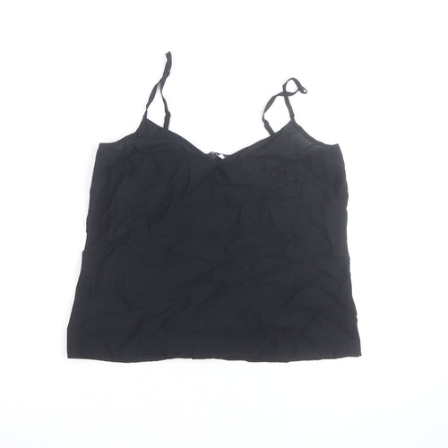 Marks and Spencer Women’s Black Cotton Camisole Vest Top Size 8