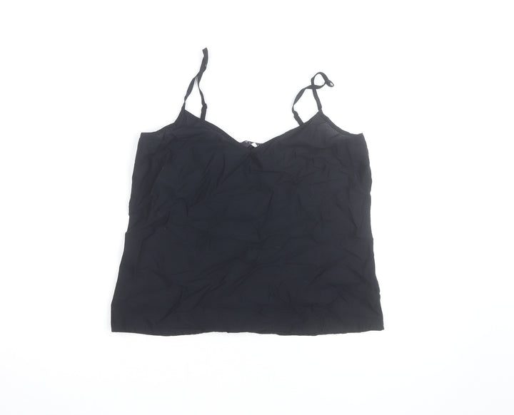 Marks and Spencer Women’s Black Cotton Camisole Vest Top Size 8