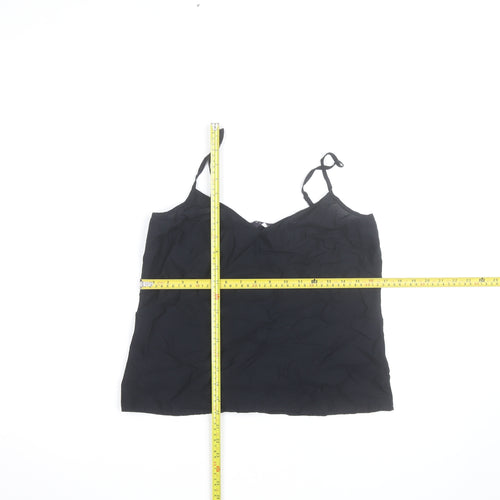 Marks and Spencer Women’s Black Cotton Camisole Vest Top Size 8